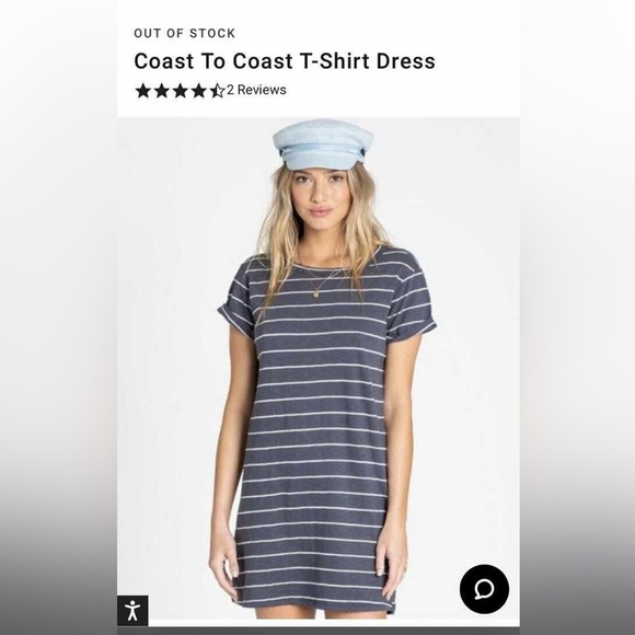 Billabong Coast to Coast TShirt Dress - Picture 1 of 3